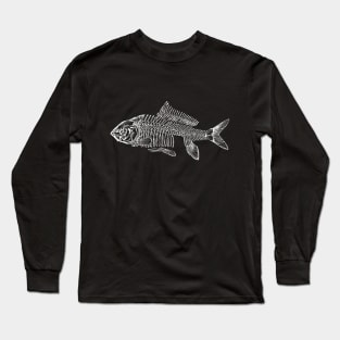 Fish Skeleton Long Sleeve T-Shirt